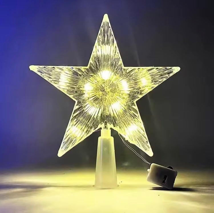 Christmas tree star decor.