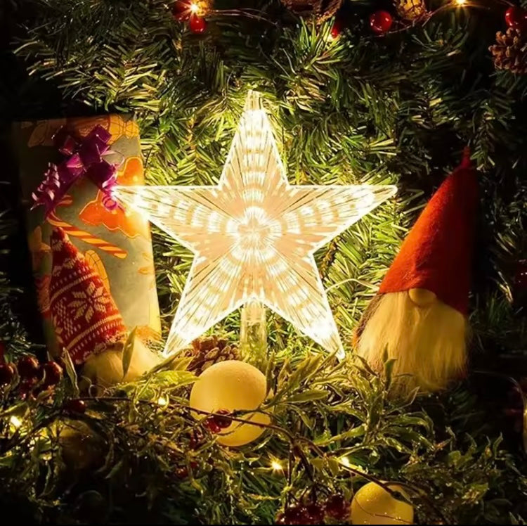 Christmas tree star decor.