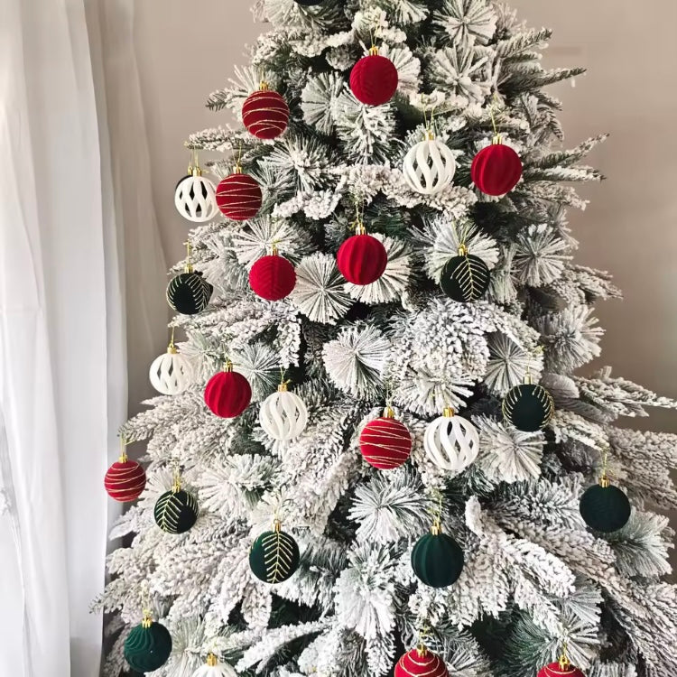 Velvet Christmas tree hanging balls